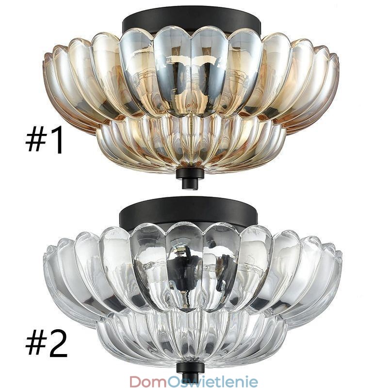 Nowoczesna prosta lampa sufitowa z podstawą Lotus