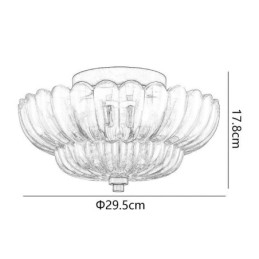 Nowoczesna prosta lampa sufitowa z podstawą Lotus