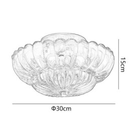 Nowoczesna lampa sufitowa z podstawą Lotus