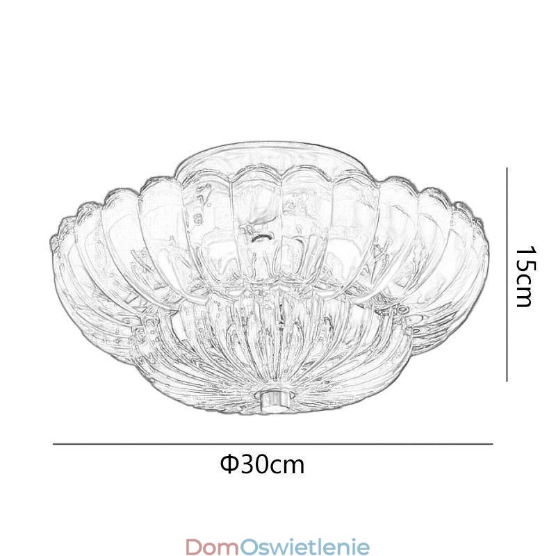 Nowoczesna lampa sufitowa z podstawą Lotus