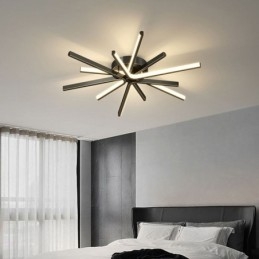 Nowoczesna minimalistyczna lampa sufitowa z fajerwerkami