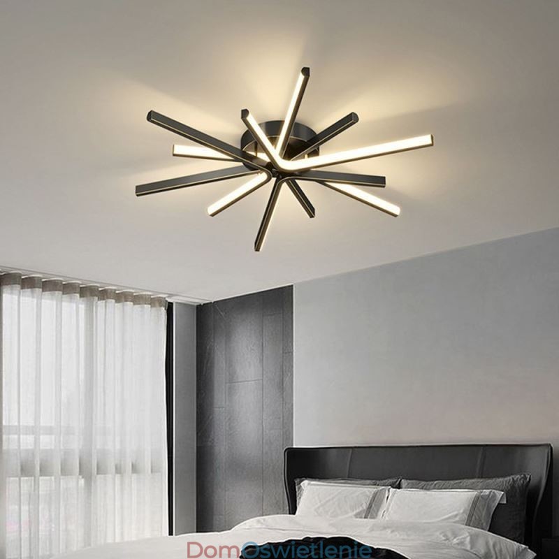 Nowoczesna minimalistyczna lampa sufitowa z fajerwerkami