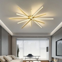 Nowoczesna minimalistyczna lampa sufitowa z fajerwerkami
