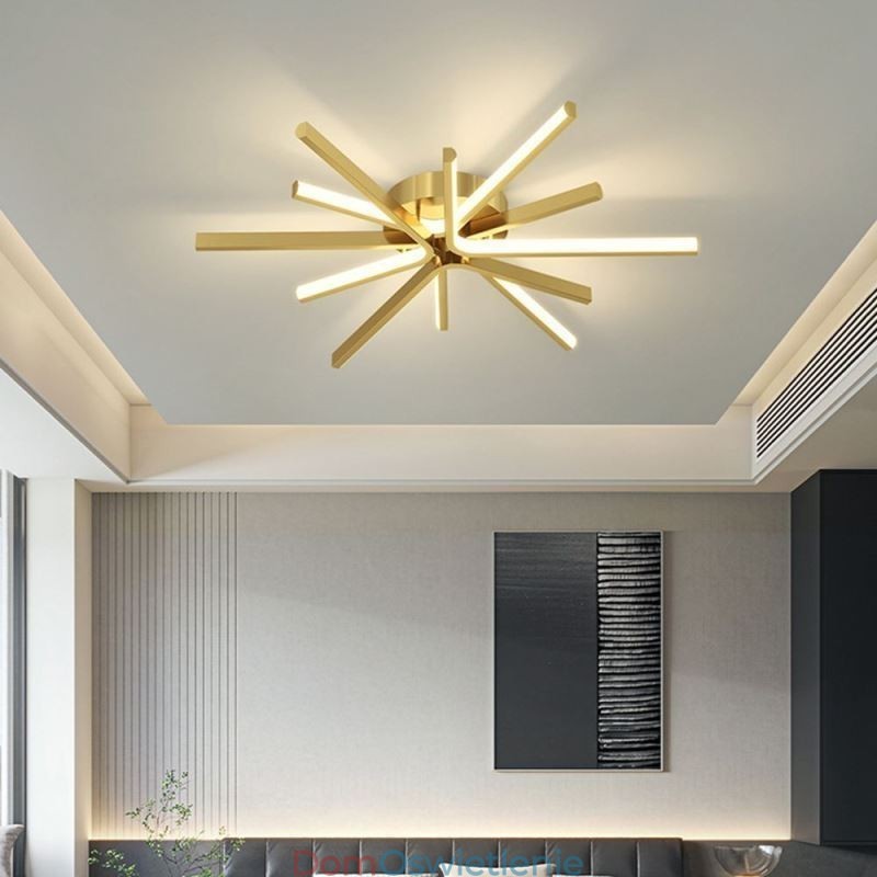 Nowoczesna minimalistyczna lampa sufitowa z fajerwerkami