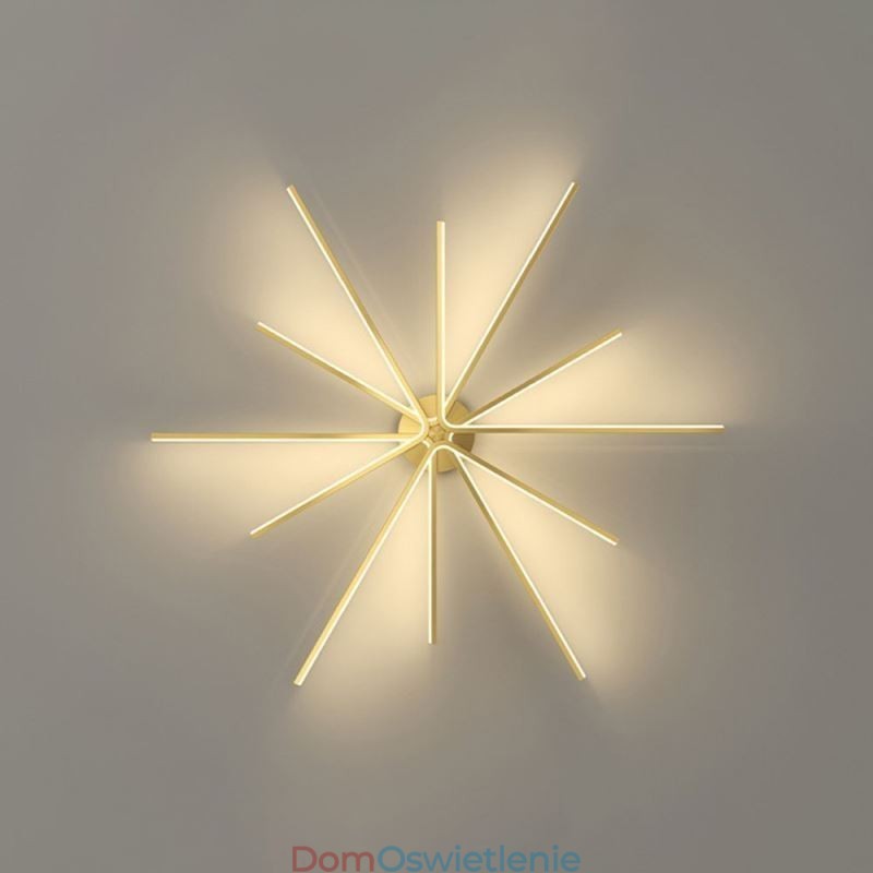 Nowoczesna minimalistyczna lampa sufitowa z fajerwerkami