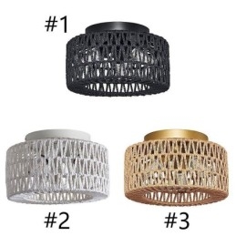 Lampa sufitowa w stylu rustykalnym w kształcie klatki tkanej w stylu amerykańskim