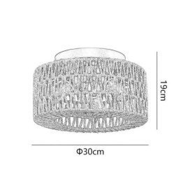 Lampa sufitowa w stylu rustykalnym w kształcie klatki tkanej w stylu amerykańskim