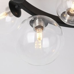 Nowoczesna minimalistyczna dekoracyjna lampa sufitowa ze szkła