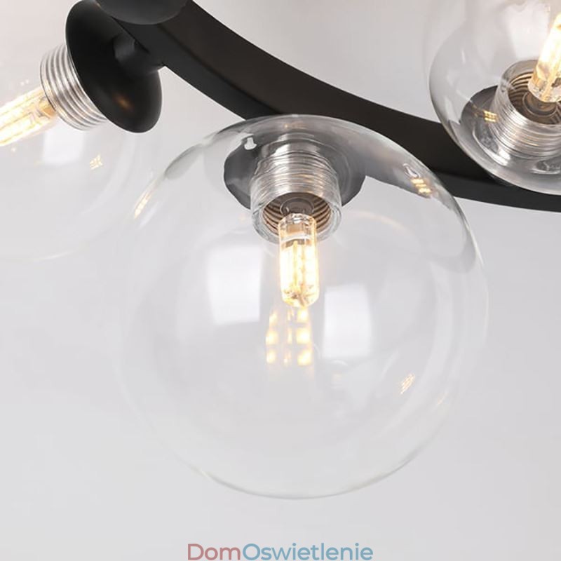 Nowoczesna minimalistyczna dekoracyjna lampa sufitowa ze szkła