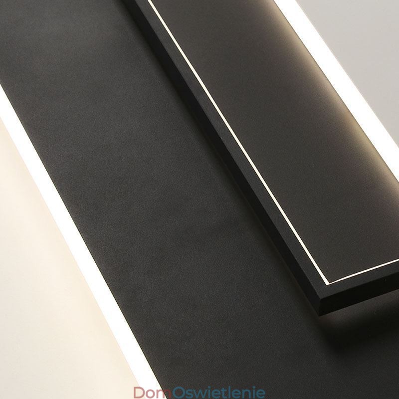 Minimalistyczna lampa sufitowa akrylowa kwadratowa do montażu na płasko 40 50 cm