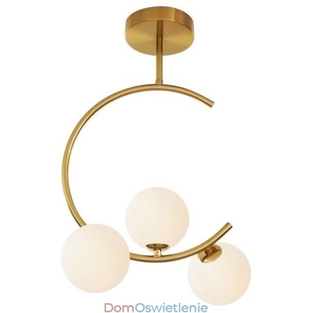 Nowoczesna i prosta lampa sufitowa z trzema głowicami w kolorze mleczno-białym, G9 5W Nowoczesna i prosta lampa sufitowa z trzema głowicami w kolorze mleczno-białym, G9 5W