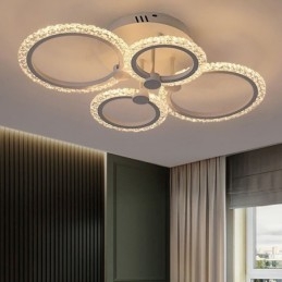 Nowoczesny minimalistyczny okrągły akrylowy sufitowy kwiat