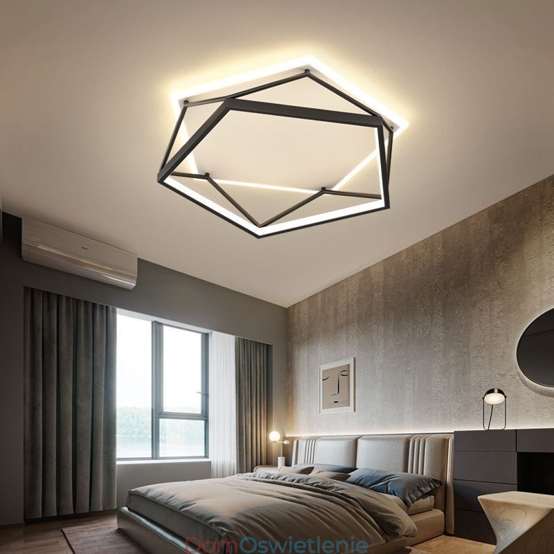 Lampa sufitowa trójwymiarowa, wpuszczana, 55 cm