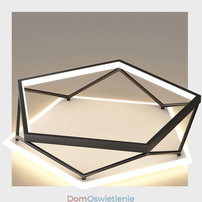 Lampa sufitowa trójwymiarowa, wpuszczana, 55 cm