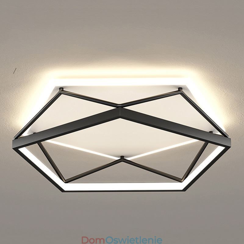 Lampa sufitowa trójwymiarowa, wpuszczana, 55 cm