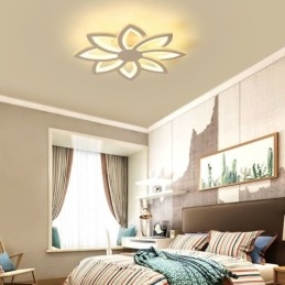 Przyciągająca wzrok akrylowa lampa sufitowa w kształcie kwiatu, 55 cm
