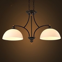 Lampy sufitowe retro minimalistyczne Lampy sufitowe ze szkła w stylu europejskim Lampy