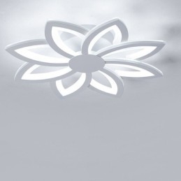 Przyciągająca wzrok akrylowa lampa sufitowa w kształcie kwiatu, 55 cm
