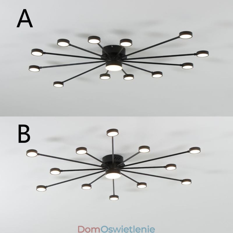 Nowoczesna minimalistyczna lampa sufitowa z akrylowym abażurem