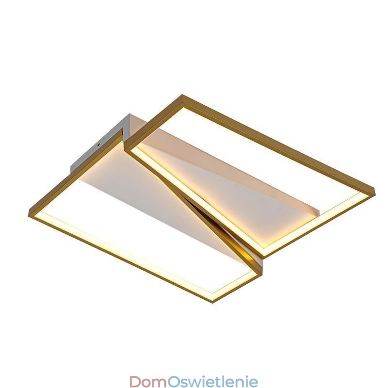 Minimalistyczna lampa sufitowa w kształcie trapezu z mozaiką