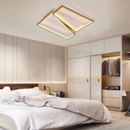 Minimalistyczna lampa sufitowa w kształcie trapezu z mozaiką