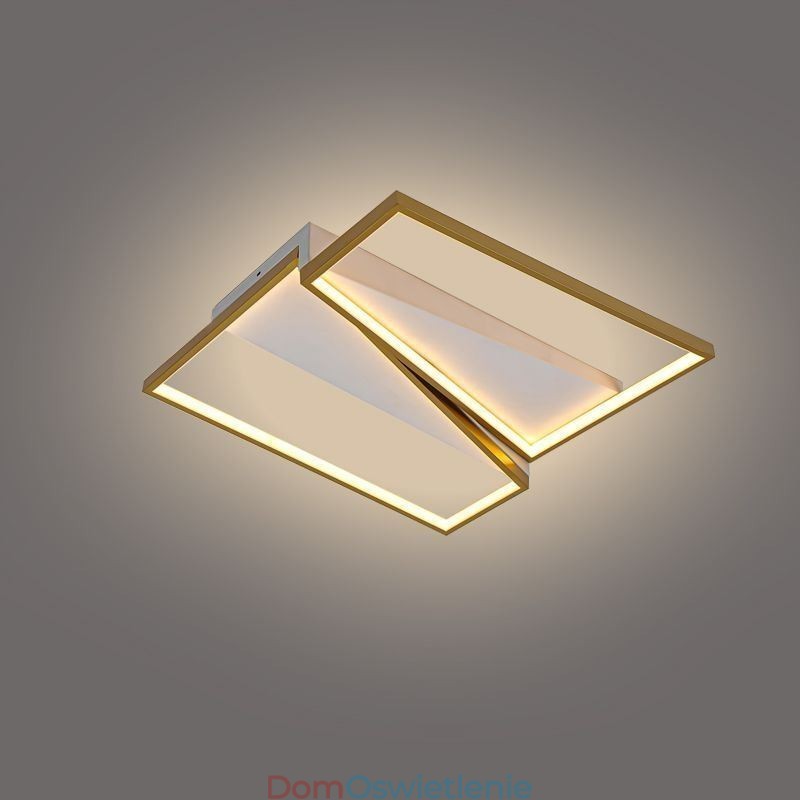 Minimalistyczna lampa sufitowa w kształcie trapezu z mozaiką