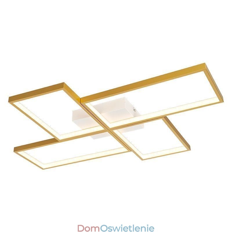 Oprawa świetlna sufitowa wpuszczana w mozaikę geometryczną w kształcie kwadratu