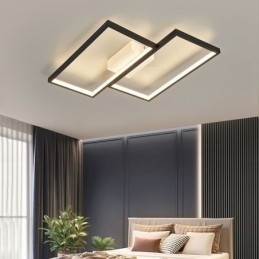 Lampa sufitowa wpuszczana w mozaikę geometryczną w kształcie kwadratu