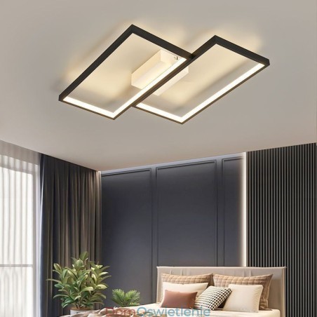 Lampa sufitowa wpuszczana w mozaikę geometryczną w kształcie kwadratu Lampa sufitowa wpuszczana w mozaikę geometryczną w kształcie kwadratu