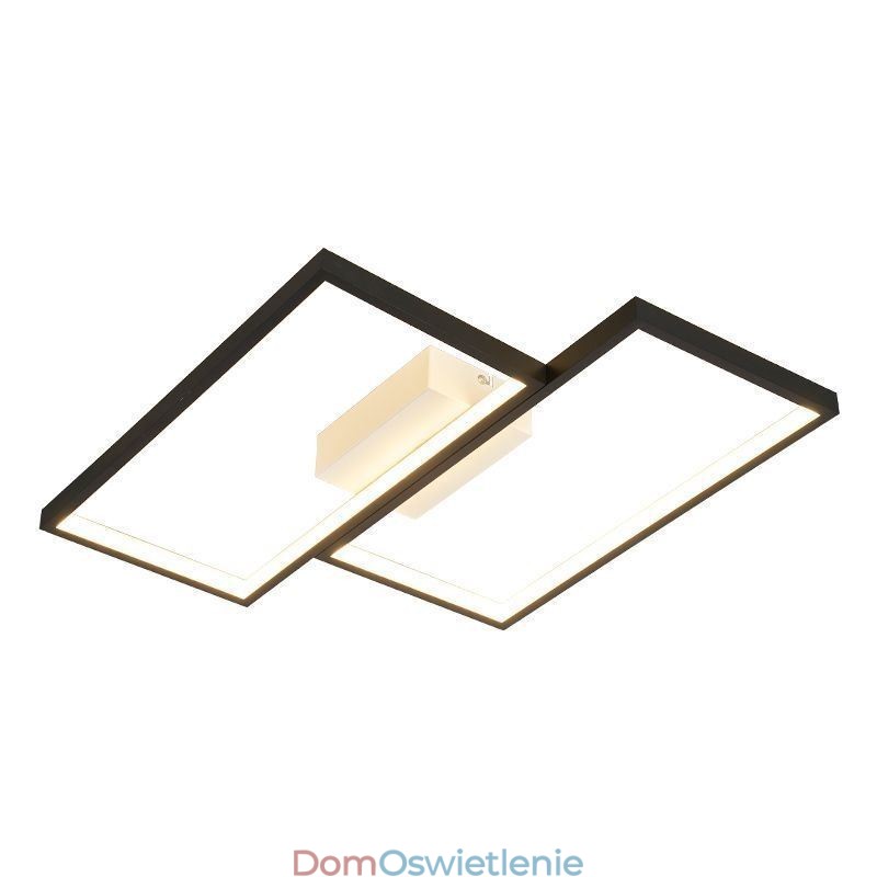 Lampa sufitowa wpuszczana w mozaikę geometryczną w kształcie kwadratu