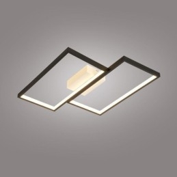 Lampa sufitowa wpuszczana w mozaikę geometryczną w kształcie kwadratu