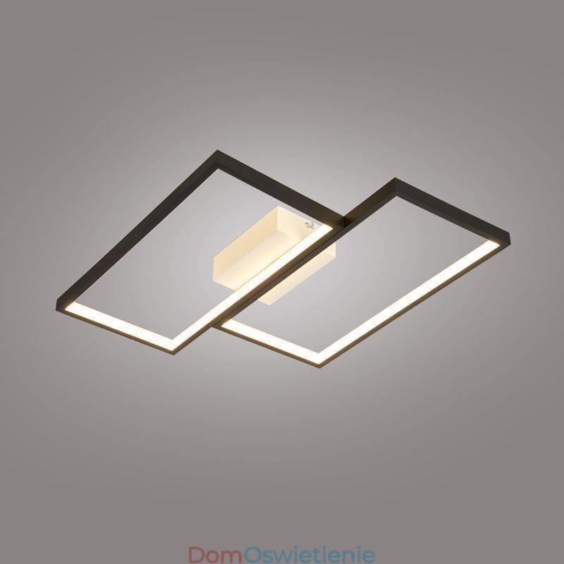 Lampa sufitowa wpuszczana w mozaikę geometryczną w kształcie kwadratu
