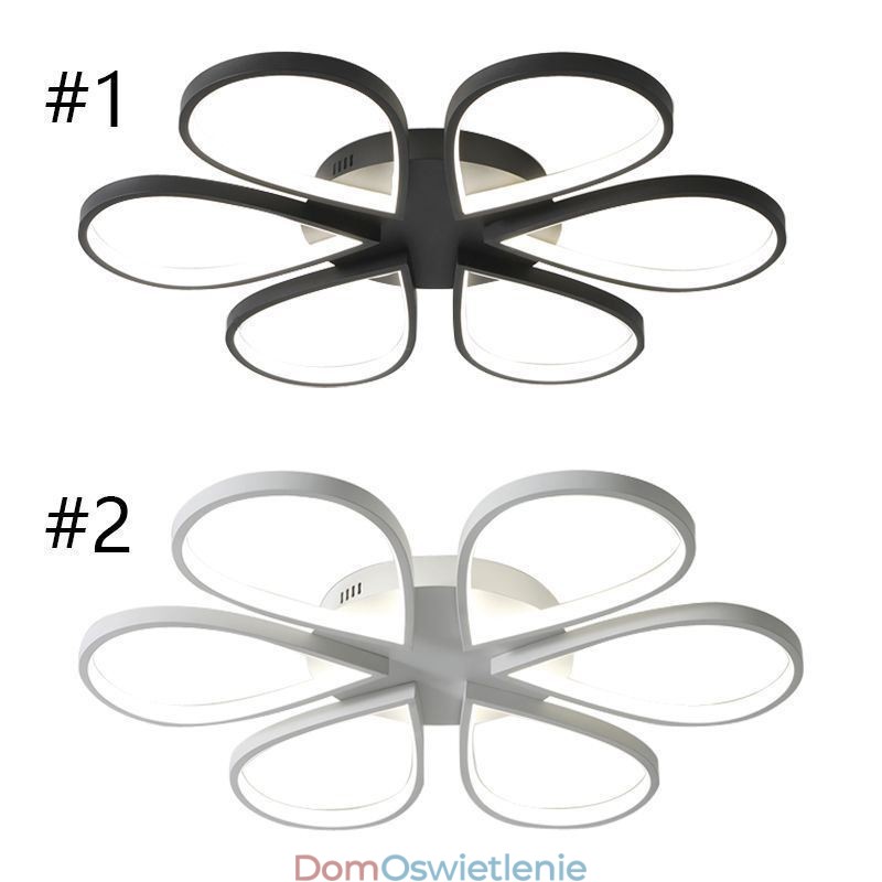 Minimalistyczna lampa sufitowa Clover do montażu na płasko