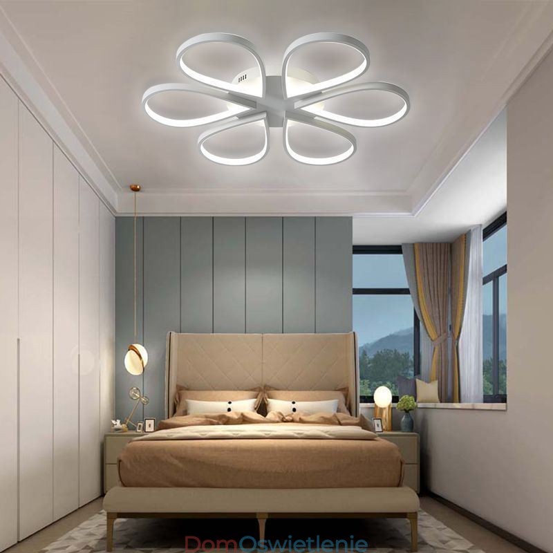 Minimalistyczna lampa sufitowa Clover do montażu na płasko