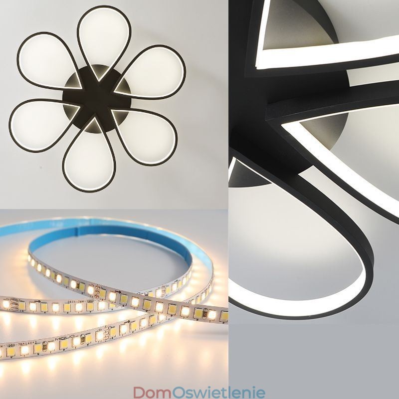 Minimalistyczna lampa sufitowa Clover do montażu na płasko