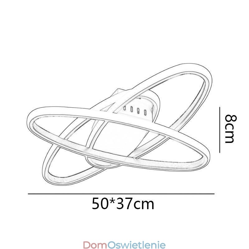 Minimalistyczna lampa sufitowa Planet do montażu na płasko
