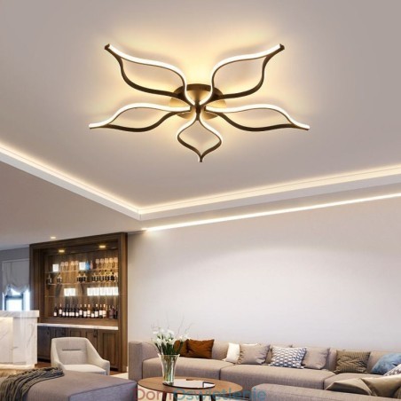 Minimalistyczna lampa sufitowa z pięcioma liśćmi kwiatów Minimalistyczna lampa sufitowa z pięcioma liśćmi kwiatów
