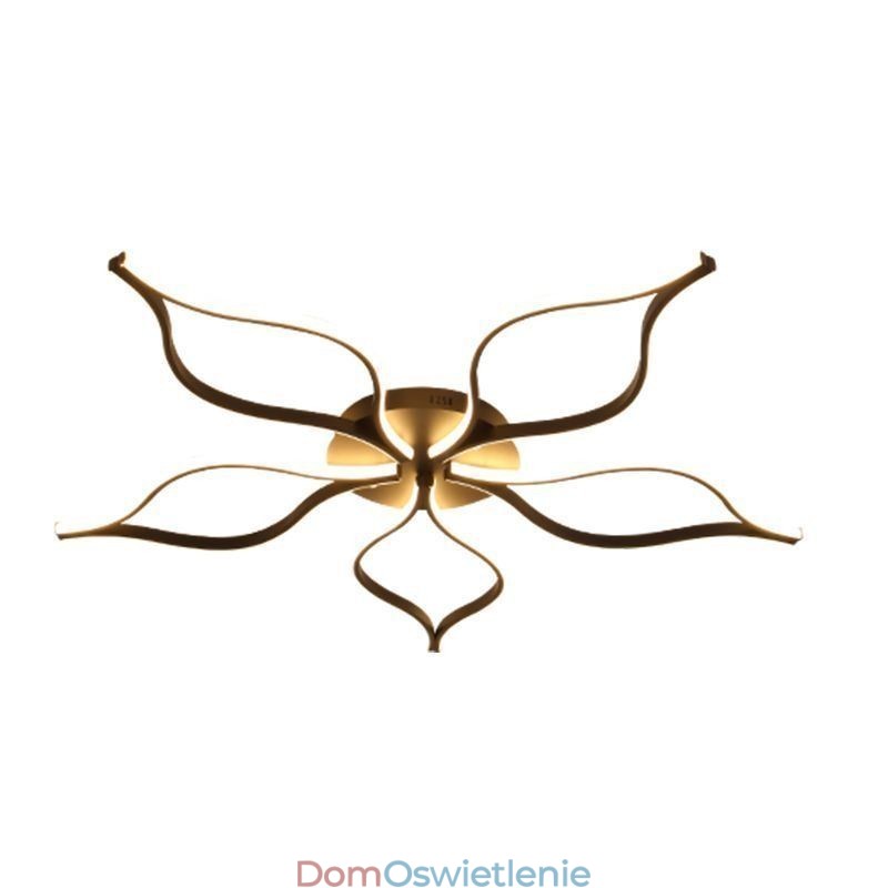 Minimalistyczna lampa sufitowa z pięcioma liśćmi kwiatów