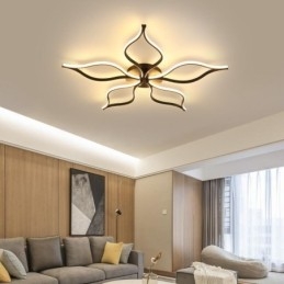 Minimalistyczna lampa sufitowa z pięcioma liśćmi kwiatów
