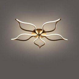 Minimalistyczna lampa sufitowa z pięcioma liśćmi kwiatów