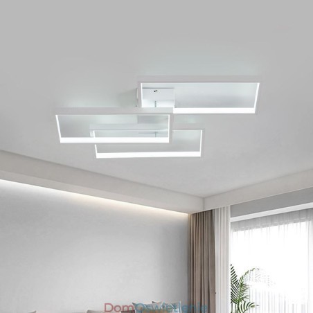 Lampa sufitowa akrylowa geometryczna prostokątna do montażu na płasko Lampa sufitowa akrylowa geometryczna prostokątna do montażu na płasko