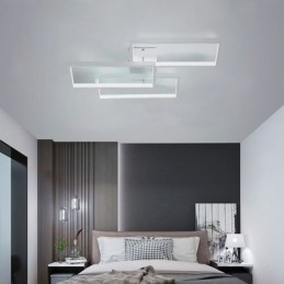 Lampa sufitowa akrylowa geometryczna prostokątna do montażu na płasko