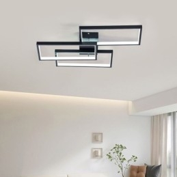 Lampa sufitowa akrylowa geometryczna prostokątna do montażu na płasko