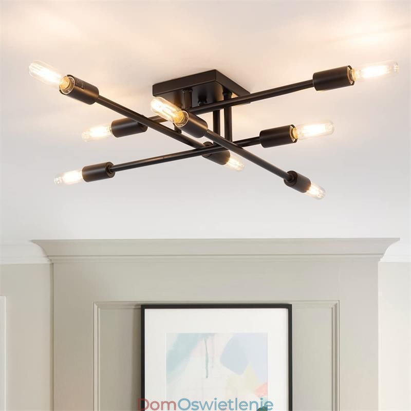 Wiejski retro sufitowy montaż w stylu amerykańskim industrialnym dekoracyjny