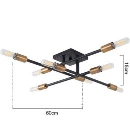 Wiejski retro sufitowy montaż w stylu amerykańskim industrialnym dekoracyjny