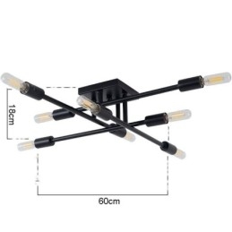 Wiejski retro sufitowy montaż w stylu amerykańskim industrialnym dekoracyjny