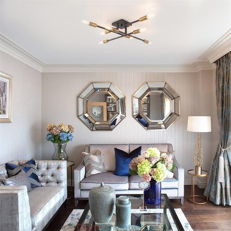 Wiejski retro sufitowy montaż w stylu amerykańskim industrialnym dekoracyjny