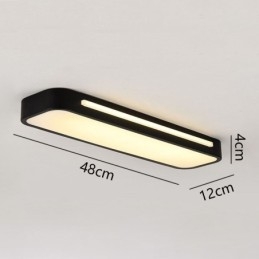 Nowoczesna lampa sufitowa akrylowa do montażu na płasko