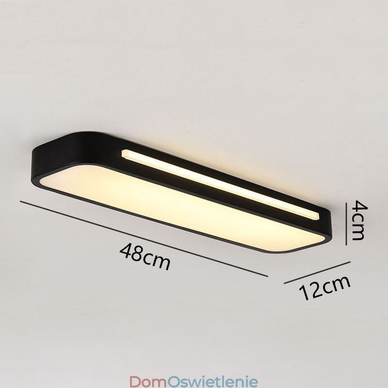 Nowoczesna lampa sufitowa akrylowa do montażu na płasko