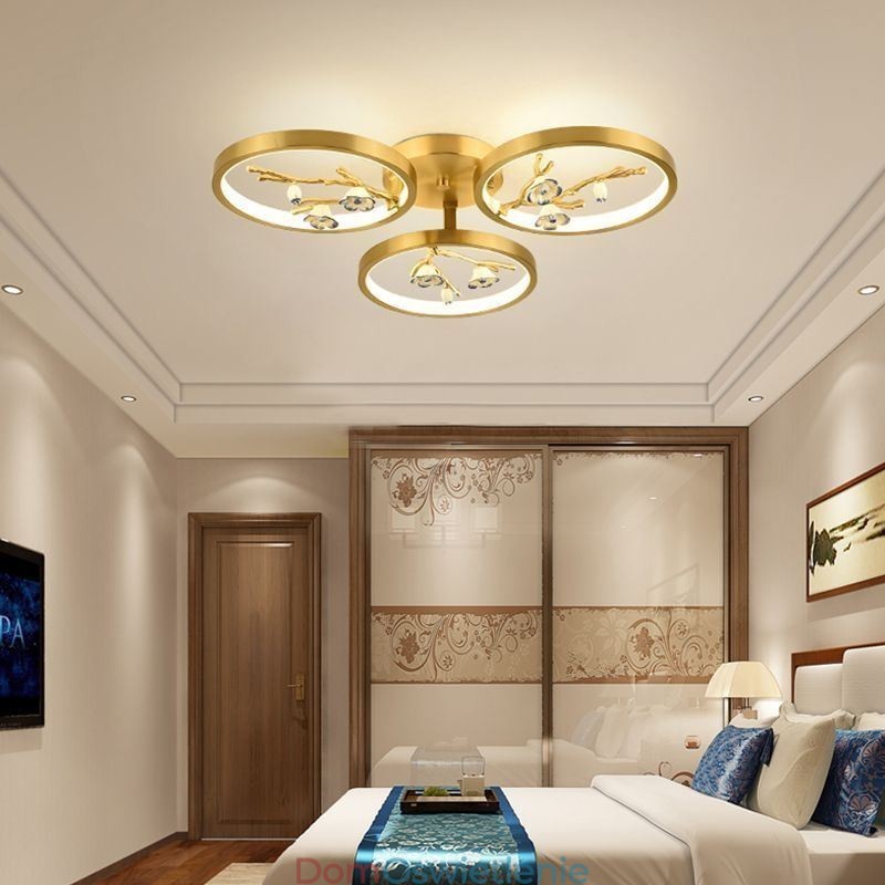 Oświetlenie sufitowe Copper Art Branch Plum Blossom wpuszczane w ścianę